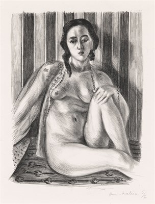 Lot 114 - Henri Matisse (1869-1954) NU ASSIS À LA...