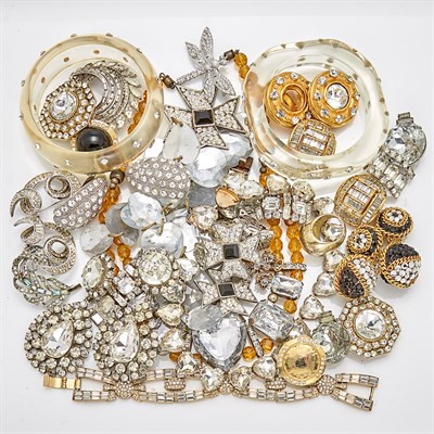Lot 279 - Group of Rhinestone Costume Jewelry