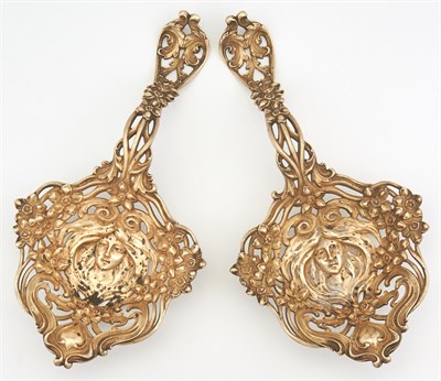 Lot 1168 - Pair of American Sterling Silver Gilt Large...