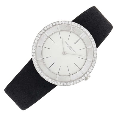 Lot 67 - Audemars Piguet White Gold and Diamond Wristwatch, Ref. 5129