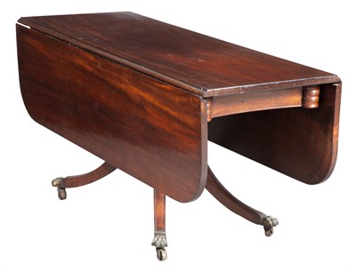 Lot 265 - Regency Mahogany Drop-Leaf Table Height 28...
