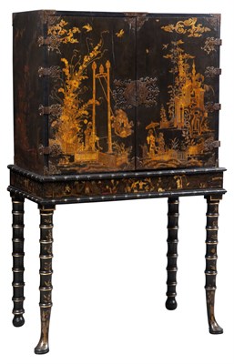Lot 155 - George I Brass-Mounted Black and Gilt-Japanned...