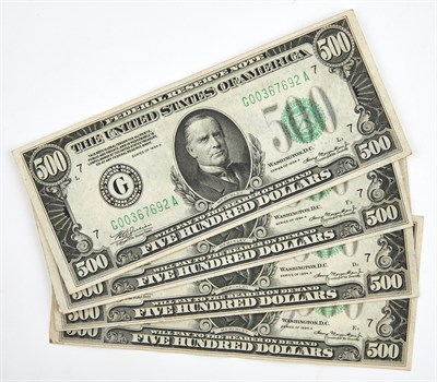 Lot 96 - United States 1934A Five Hundred Dollar Small...