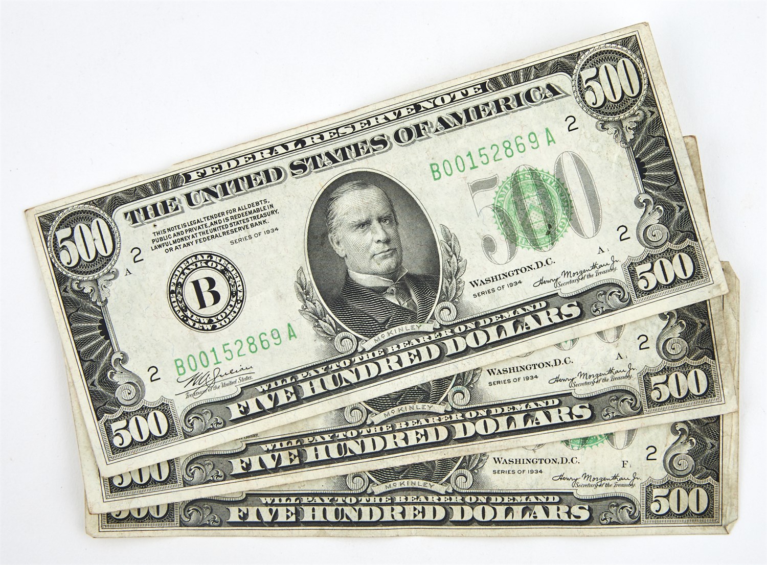 Lot 97 - United States 1934 Five Hundred Dollar Small...