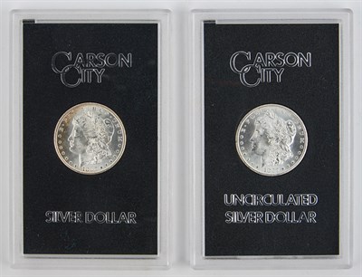 Lot 4 - United States G.S.A. Morgan Dollars Two G.S.A....