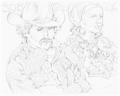 Lot 93 - Martin Wong American, 1946-1999 Bob and Sandy,...