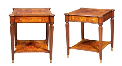 Lot 418 - Pair of Regency Style Mahogany Side Tables...
