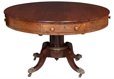 Lot 405 - Regency Mahogany Library Table The circular...