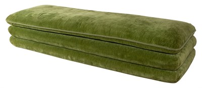 Lot 392 - Turkish Style Green Upholstered Sofa With...
