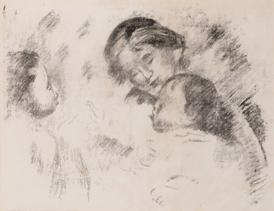 Lot 1012 - Pierre-Auguste Renoir (1841-1919) UNE MÈRE ET...