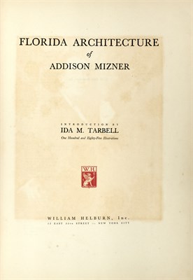 Lot 112 - [ARCHITECTURE] MIZNER, ADDISON. Florida...