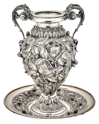 Lot 214 - Italian Silver Vase and Stand Guido Fiorentini,...