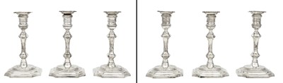 Lot 182 - Set of Six Cartier George II Style Sterling...