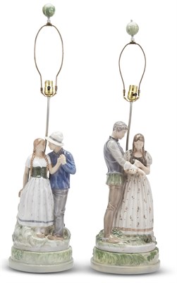 Lot 232 - Pair of Royal Copenhagen Porcelain Figural...