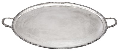 Lot 182 - George III Sterling Silver Two-Handled Tray...