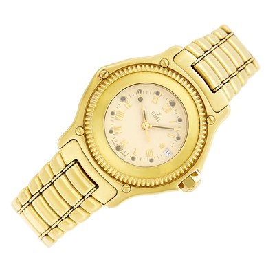 Lot 126 - Ebel Gold 'Discovery Diver' Wristwatch