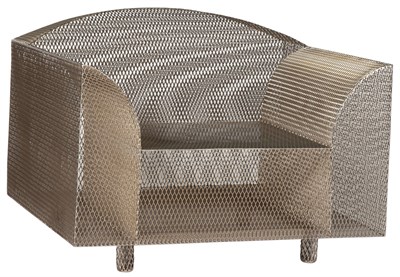 Lot 260 - Shiro Kuramata Nickel-Plated Steel Mesh How...
