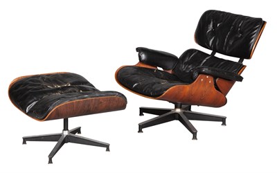 Lot 207 - Charles & Ray Eames Leather Upholstered...