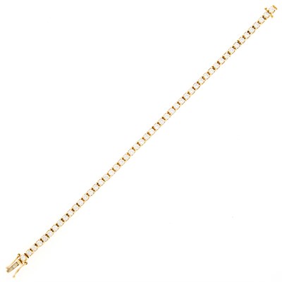 Lot 54 - Gold and Diamond Bracelet