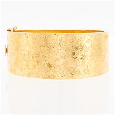 Lot 159 - Gold Cuff Bracelet