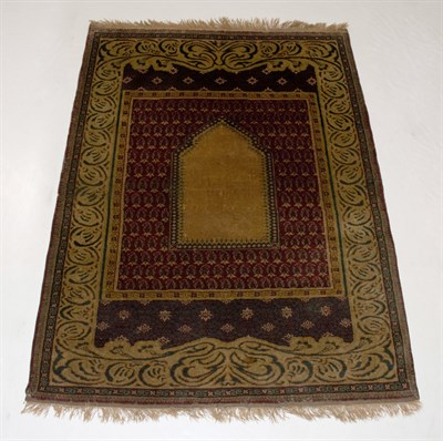 Lot 388 - Kayseri Prayer Rug Central Anatolia, first...