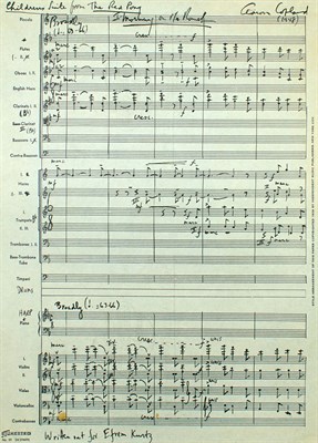 Lot 2048 - AARON COPLAND (1900-1990) Portion of...