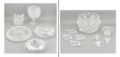 Lot 306 - Group of Lalique Glass Table Articles...