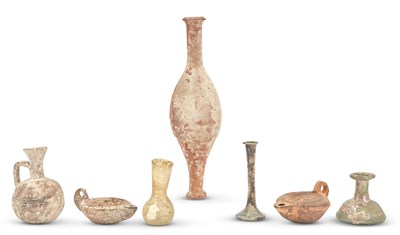 Lot 87 - Group of Roman Glass and Pottery Table...
