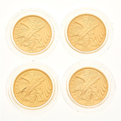 Lot 20 - United States 1987 $5 Bicentennial Gold Four...