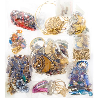 Lot 1278 - Group of Gold-Filled, Metal and Bead Costume Jewelry and Fragments