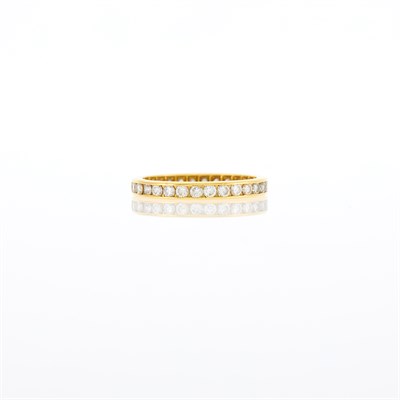 Lot 166 - Gold and Diamond Band Ring