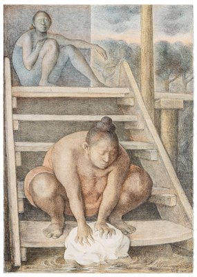 Lot 20 - Francisco Zuniga (1912-1998) LA ESCALERA...