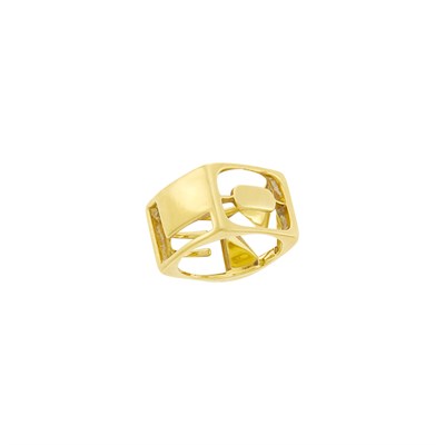 Lot 1 - Attributed to Donald Claflin for Tiffany & Co. Gold 'Love' Band Ring