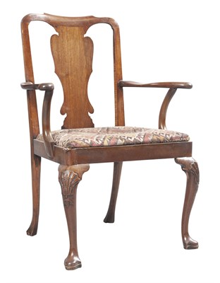 Lot 212 - George II Mahogany Armchair Possibly Irish,...