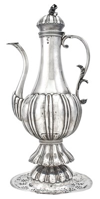 Lot 193 - Turkish Ottoman Silver Ewer and Burner Early...