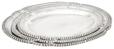 Lot 176 - Assembled Nest of Three George III Sterling...