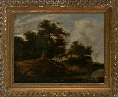 Lot 21 - Follower of Salomon van Ruysdael Landscape...