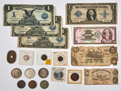 Lot 82 - Worldwide Group of Coins and Currency...