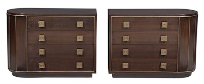 Lot 177 - Pair of Art Moderne Style Ebonized Wood...