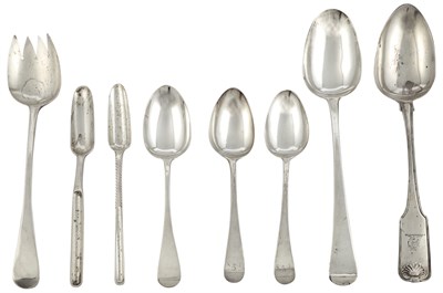 Lot 30 - Group of Eight Georgian Sterling Silver...