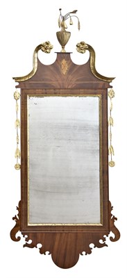 Lot 1382 - Federal Inlaid Mahogany and Parcel-Gilt Pier...