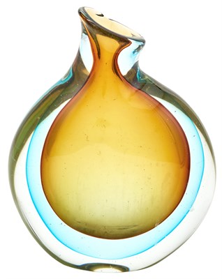 Lot 361 - Colored Glass Vase Probably Italian. Height 9...