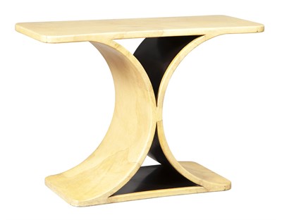 Lot 268 - Karl Springer Lacquered Vellum JMF Console...