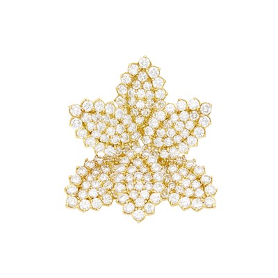 Lot 148 - Gold and Diamond Clip-Brooch