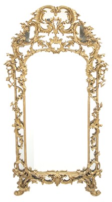 Lot 117 - Continental Rococo Giltwood Mirror Early 19th...