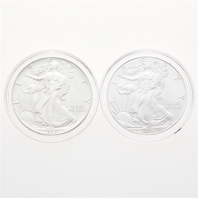 Lot 12 - United States Silver Eagle Group Selection of...