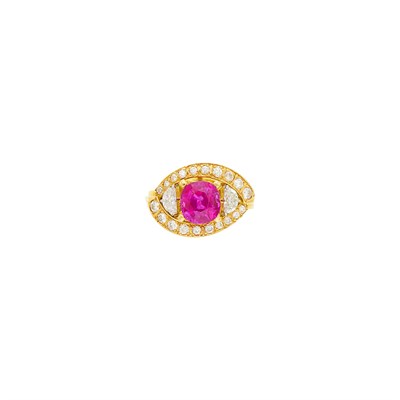 Lot 180 - Gold, Ruby and Diamond Ring
