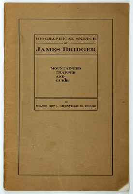 Lot 325 - DODGE, MAJOR GENERAL GRENVILLE M. Biographical...