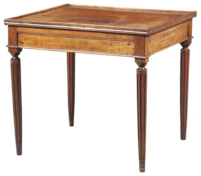 Lot 159 - Louis XVI Provincial Walnut Games Table Late...