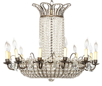 Lot 225 - Maison Bagues Style Basket-Form Beaded Glass...